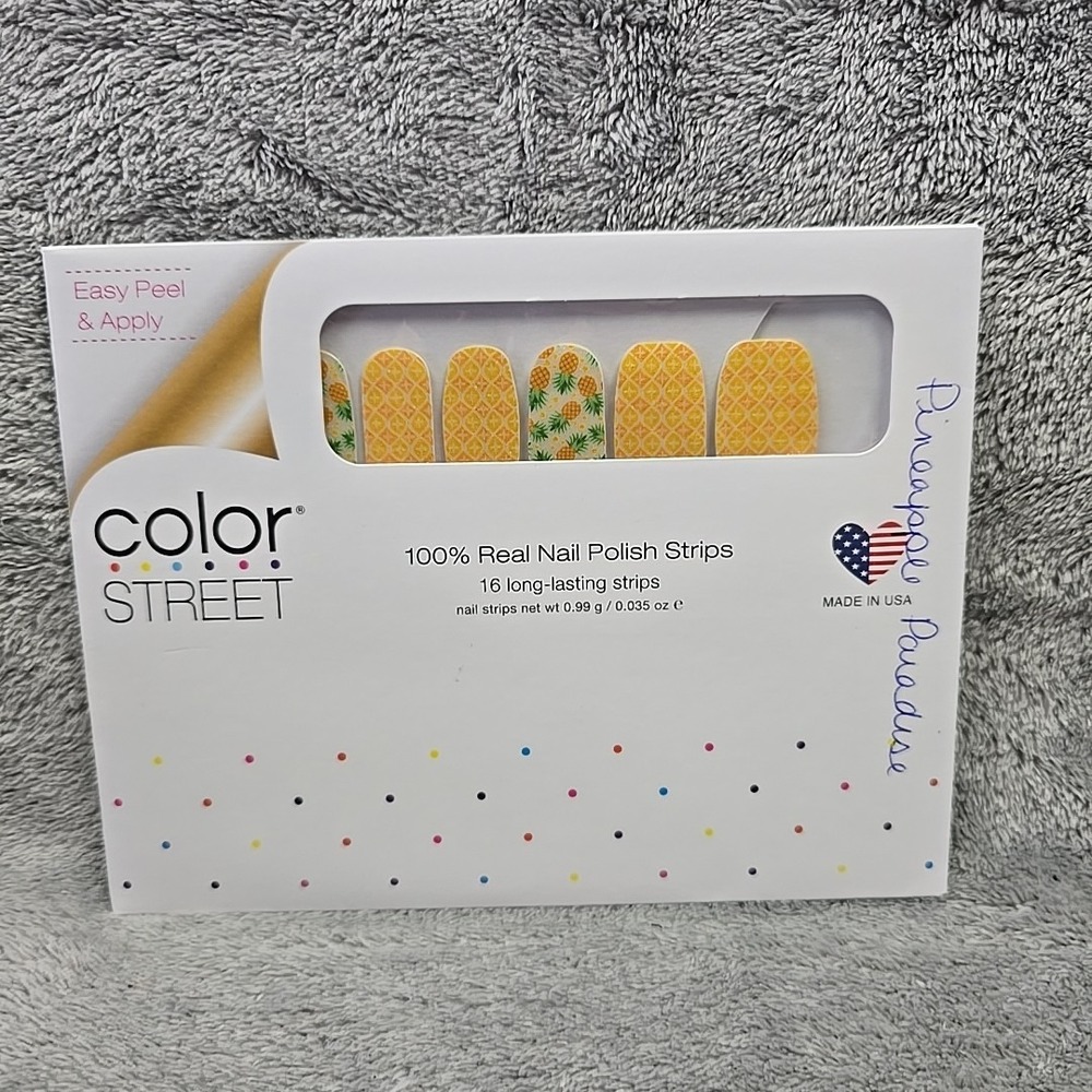 Color‎ Street Nail Strips PINEAPPLE PARADISE Retired New Rare Yellow Green